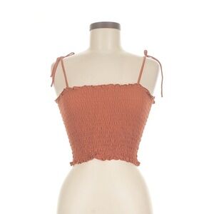 TARGET Wide Fable Women's Rust Smocked Crop Tube Top